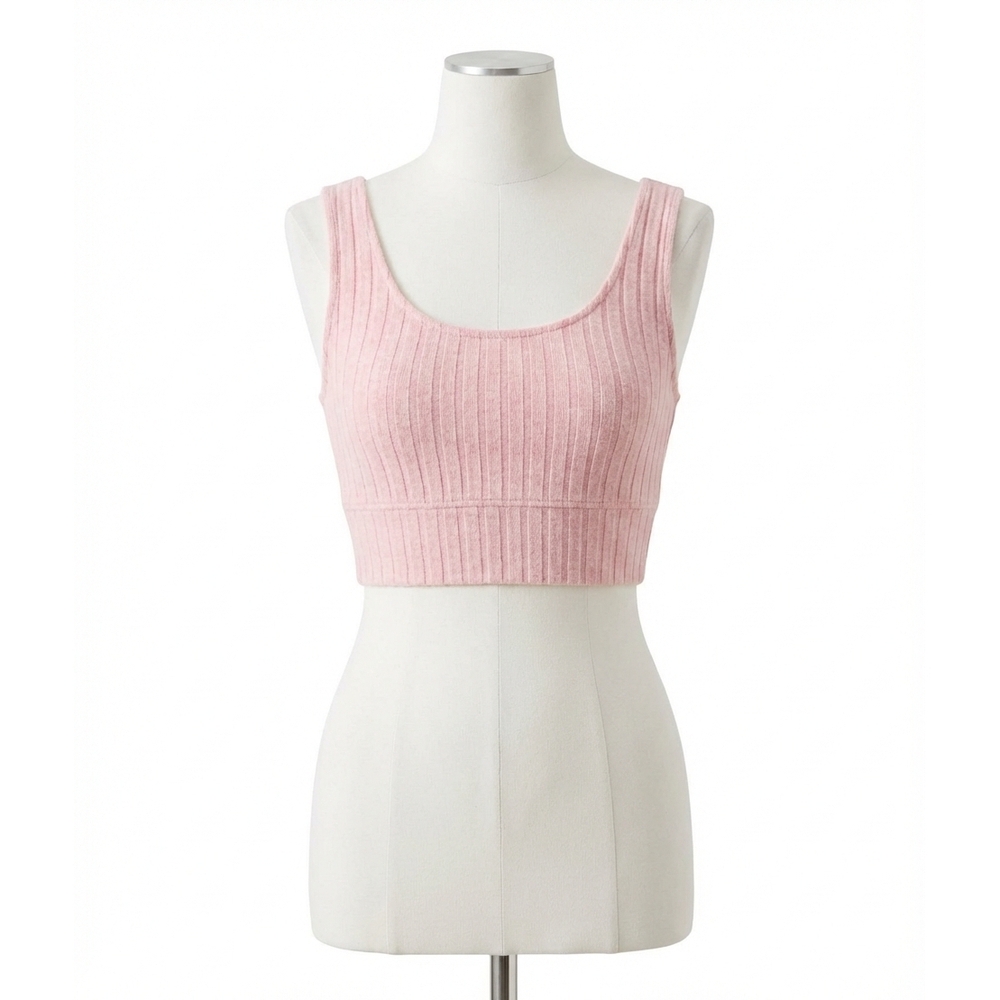 NEW Z SUPPLY zoe rib tank bra in sunset mauve